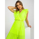 Dámské šaty DHJ SK 1155.85 Neon žlutá - FPrice