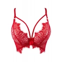 Dámská podprsenka / polokorzet V-9581 Červená - Axami