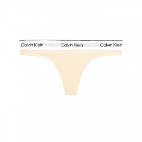 Dámská tanga Modern Cotton Nat QF7050E-ACK - Calvin Klein