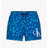Pánské koupací kraťasy - KM00709 0G3 - zelenomodré - Calvin Klein