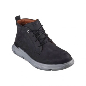 Unisex kotníkové boty Garza Fontaine M 204903-BLK Černá - Skechers Unisex kotníkové boty Garza Fontaine M 204903-BLK Černá - Skechers