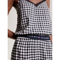 Dámské pyžamové šortky WOVEN SHORT PRINT UW0UW04944 02G tm. modro-bílé - Tommy Hilfiger