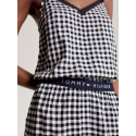 Dámské pyžamové šortky WOVEN SHORT PRINT UW0UW04944 02G tm. modro-bílé - Tommy Hilfiger
