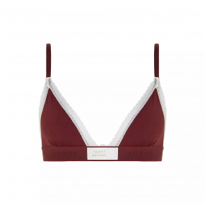 Dámská podprsenka UW0UW04750 VLP vínová - Tommy Hilfiger