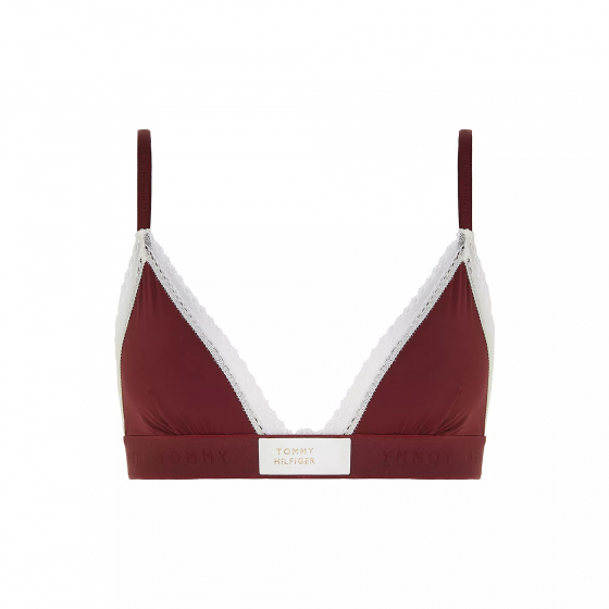 Dámská podprsenka UW0UW04750 VLP vínová - Tommy Hilfiger