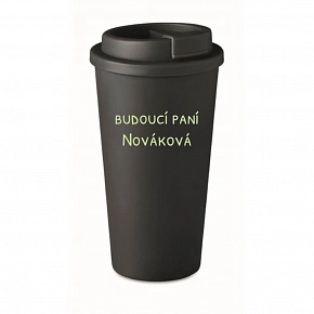 Personalizovaný cestovní termohrnek - budoucí paní 