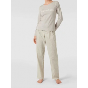Dámské pyžamo QS6350E 1T6 - béžová - Calvin Klein