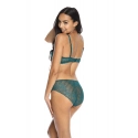 Dámská Push-up podprsenka 3403/11 Runa tmavě zelená - MAT