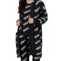 Dámský župan - cardigan YI3022597 019 černá/bílá - DKNY
