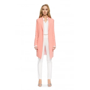 Dlouhé sako S071 lososové - Stylove