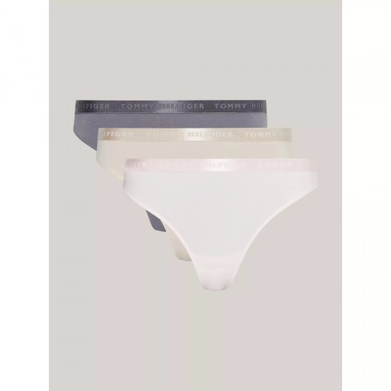 Dámská tanga 3 PACK  UW0UW04480 0R4 vícebarevné - Tommy Hilfiger