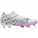 Pánské fotbalové boty / kopačky Future 7 Ultimate FG/AG M 107599 01 Bílá s růžovou - Puma
