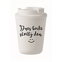 HRNEK DNES BUDE SKVĚLÝ DEN. - bílý termohrnek 300 ml