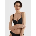 Dámská podprsenka ULTRA SOFT DEMI-CUP BRA UW0UW03159BDS černá - Tommy Hilfiger