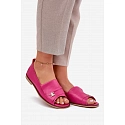 Kožené elegantní baleríny 1865 růžové - Zazoo