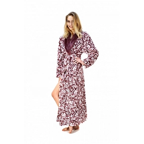 Dámský župan Flora 2556 4803 Fialová s bílou - Vestis