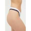 Dámská tanga UW0UW04809 02X bílé s potiskem - Tommy Hilfiger