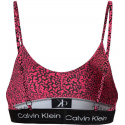 Dámská podprsenka 000QF7216E GNI tm. růžová se vzorem - Calvin Klein