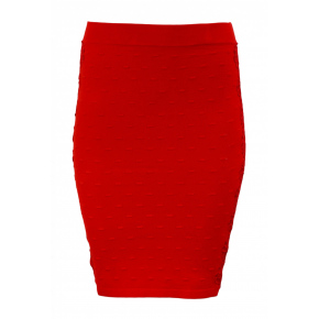 Pletená sukně in-su1004 červená - Koucla