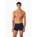 Pánské boxerky 2PACK 111769 3F720 07448 šedo-tm. modré - Emporio Armani