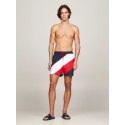 Pánské plavky UM0UM03261 DW5 tm. modré s pruhy - Tommy Hilfiger