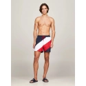 Pánské plavky UM0UM03261 DW5 tm. modré s pruhy - Tommy Hilfiger