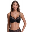 Dámská podprsenka 2107 Yasemin Černá s béžovou - AVA