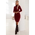 Dámské šaty 652-1 Bordó - Numoco