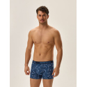 Pánské boxerky 3PACK Jarl 41930-MLC Jeans modrá vzor - Henderson