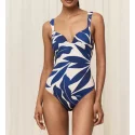 Dámské jednodílné plavky Summer Allure OWP 01 tmavě modré - Triumph