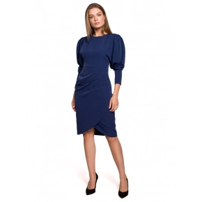 Dámské šaty S284 Tmavě modrá - Stylove