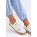 Krajkové tenisky espadrilky LCW-26-31-4326 bílé - Lee Cooper