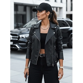 Dámská kožená bunda TY3893 černá - FashionStreet Dámská kožená bunda TY3893 černá - FashionStreet