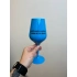 JEŠTĚ CHVÍLI POČKEJ A BUDE MI TO JEDNO. - modrá nerozbitná sklenice na víno 470 ml