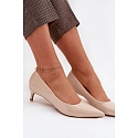 Lakované lodičky Girela 2735 béžové - Sweet Shoes