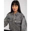 Dámská džínová bunda EM KR H1830.88 Šedá jeans - Ciminy
