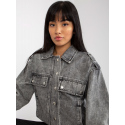 Dámská džínová bunda EM KR H1830.88 Šedá jeans - Ciminy