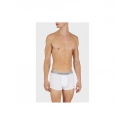Pánské boxerky 111625 4R722 18111 šedé/bíle/potisk - Emporio Armani