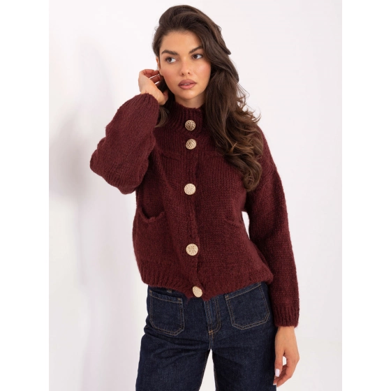 Dámský svetr Jumper MI SW WM218.02 Bordó - FPrice