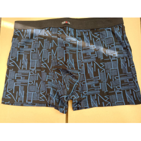 Pánské boxerky 8464 modro-černé - Redo