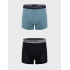 Pánské boxerky 2PACK 111769 3F720 29921 zeleno-černé - Emporio Armani