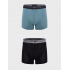 Pánské boxerky 2PACK 111769 3F720 29921 zeleno-černé - Emporio Armani