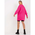 Dámský svetr LC SW 0267 fluo růžový - Rue Paris