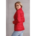 Červená dámská bunda se stojáčkem (16M9111-270) - Goodlooking