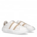 Dámské sportovní boty W T3A4-32155-1383X048Bílá se zlatou - Tommy Hilfiger