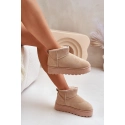 Dámské sněhové boty na platformě 20216-F Světle béžová - Xamella