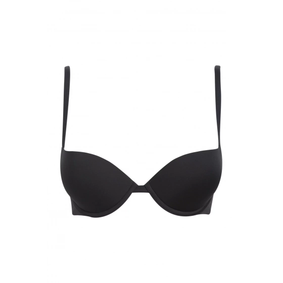 Podprsenka push-up Microfiber 162394 CC203 00020 černá - Emporio Armani