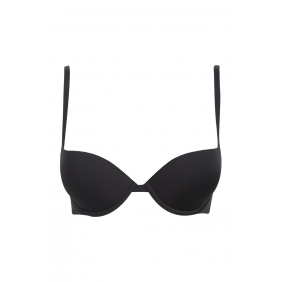 Podprsenka push-up Microfiber 162394 CC203 00020 černá - Emporio Armani