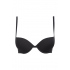 Podprsenka push-up Microfiber 162394 CC203 00020 černá - Emporio Armani