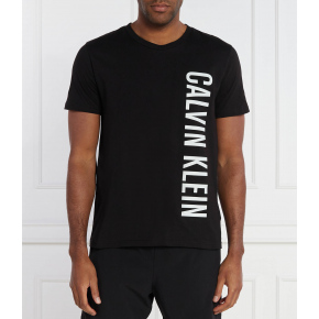 Pánské plážové tričko KM0KM00998 BEH černé - Calvin Klein